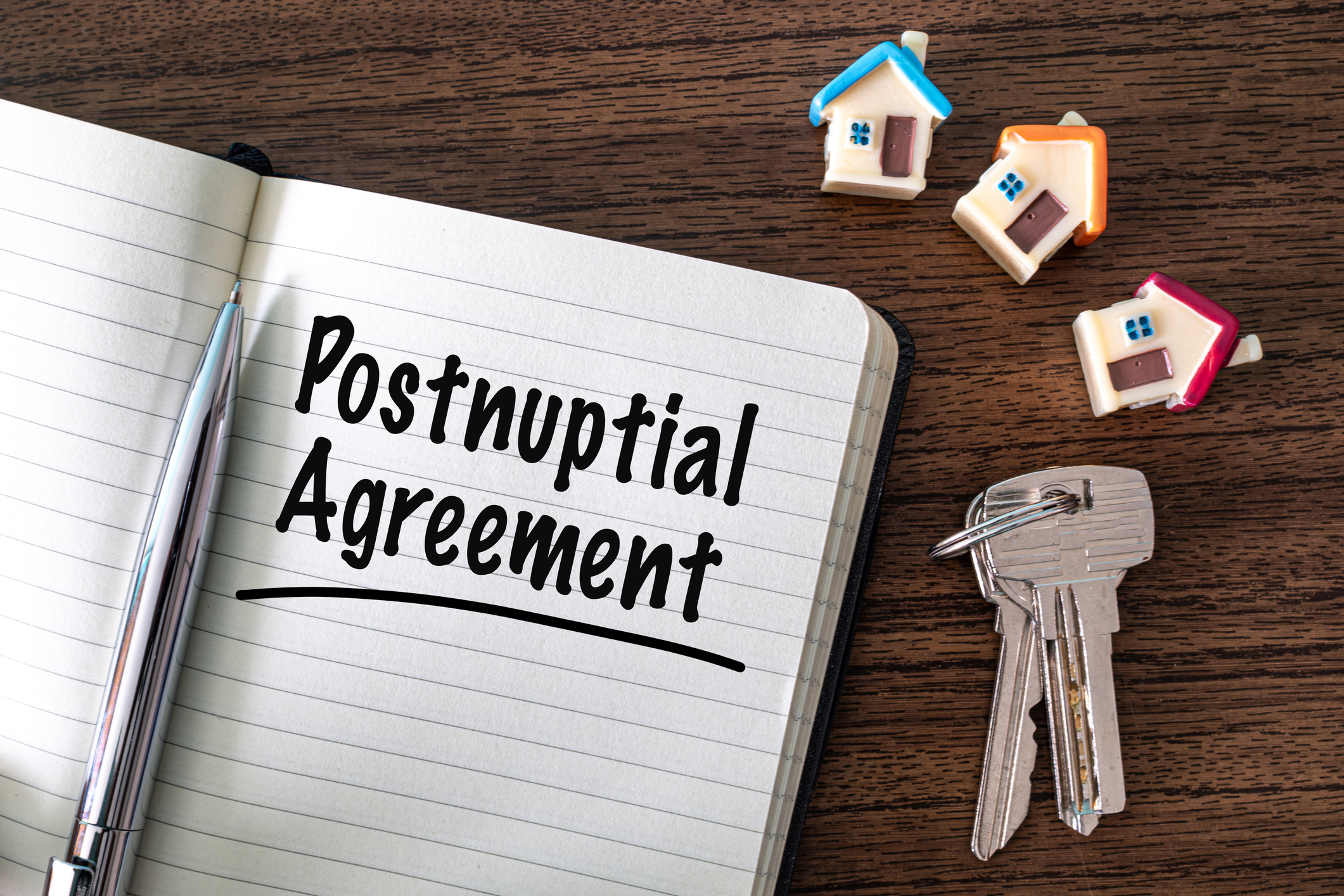 Postnuptial agreement, houses, and keys